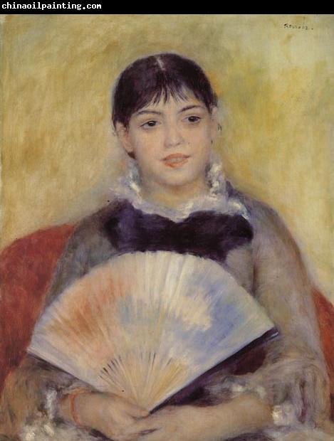 Pierre-Auguste Renoir Girl with a Fan