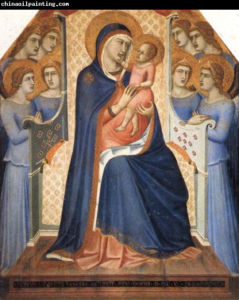 Pietro Lorenzetti Madonna and Child Enthroned with Eight Angels