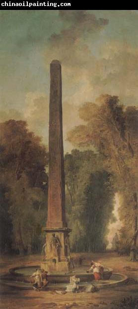 ROBERT, Hubert Landscape with Obelisk