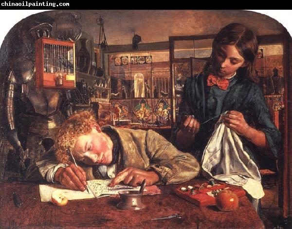 Robert Braithwaite Martineau Kit's First Writing Lesson