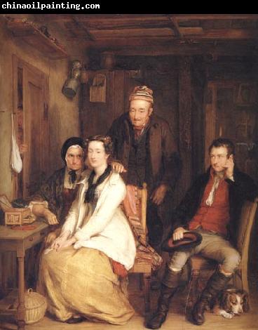 Sir David Wilkie The Refusal from Burns's Song of 'Duncan Gray'