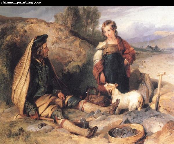 Sir Edwin Landseer The Stonebreaker and his Daughter