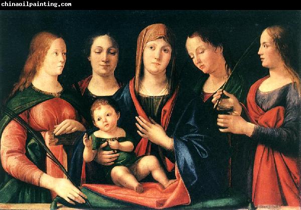 VIVARINI, family of painters Mary and Child with Sts Mary Magdalene and Catherine