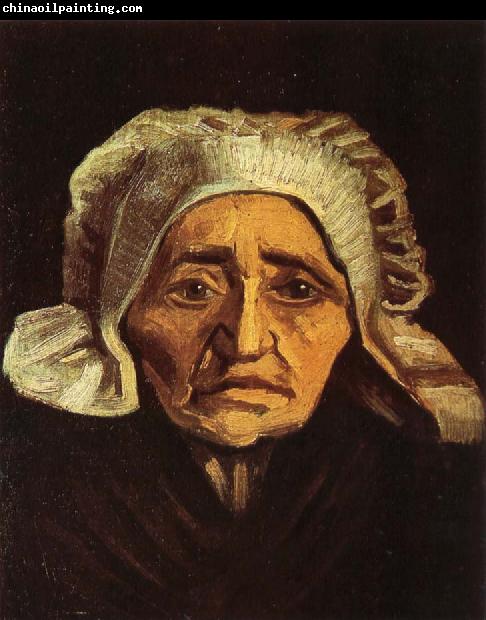 Vincent Van Gogh Head of an old peasant Woman with White Cap (nn04)