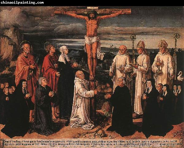 WOENSAM VON WORMS, Anton Christ on the Cross with Carthusian Saints