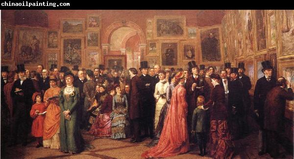 William Powell  Frith Private View of the Royal Academy 1881