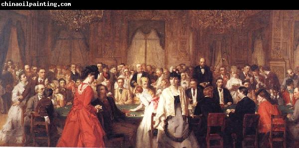 William Powell  Frith The Salon d'Or Homburg