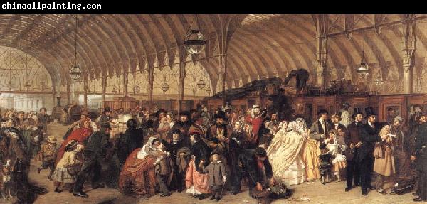 William Powell  Frith The Railway Station