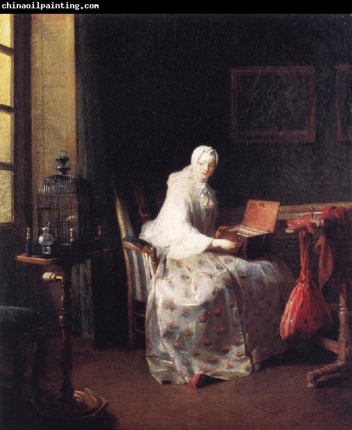 jean-Baptiste-Simeon Chardin The Canary