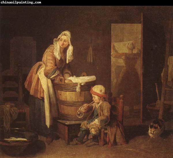 jean-Baptiste-Simeon Chardin The Washerwoman