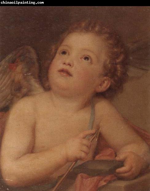 unknow artist Cupid sharpening his arrow