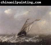 unknow artist a smalschip on choppy seas,other shipping beyond