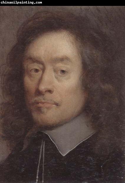 unknow artist Portrait of a man,hean and shoulders,wearing black with a white lace collar