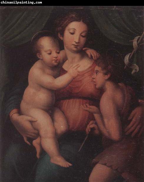 unknow artist The Madonna and child with the infant saint john the baptist