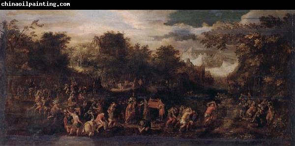 unknow artist Moses and the israelites with the ark