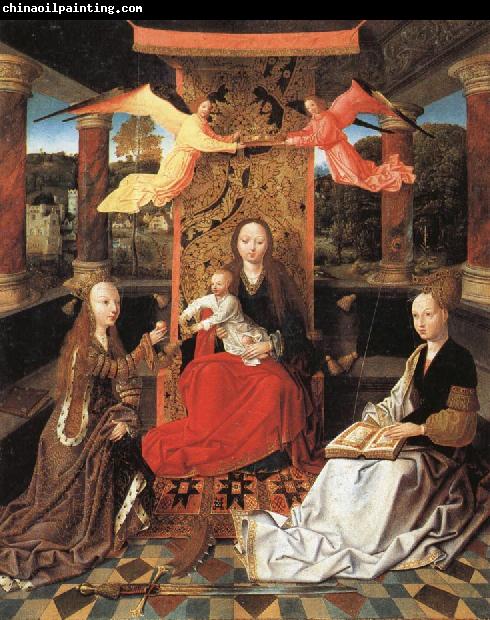 unknow artist Madonna and Child  Enthroned with SS.Catherine and Barbara