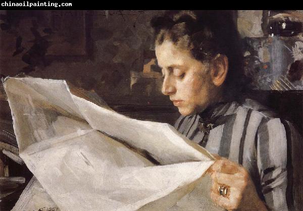 Anders Zorn Emma Zorn reading