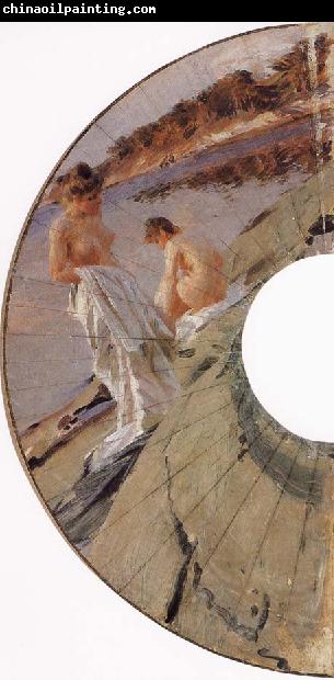 Anders Zorn Les baigneuses, study