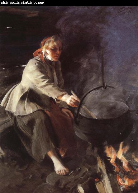 Anders Zorn In the Cookhouse