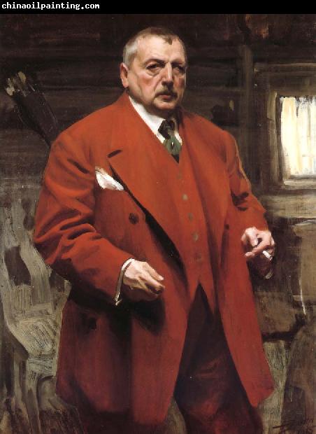 Anders Zorn Self-portrait in red