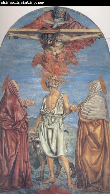 Andrea del Castagno The Trininty with Saints