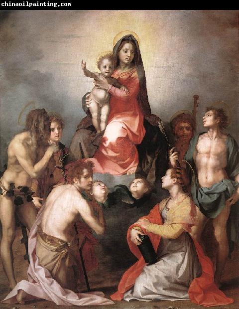 Andrea del Sarto Madonna in Glory and Saints