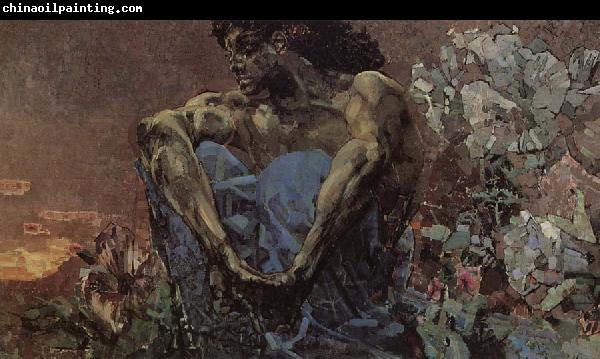 Arnold Bocklin The Seated Demon