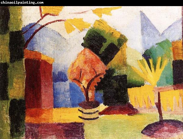 August Macke Garten am Thuner See