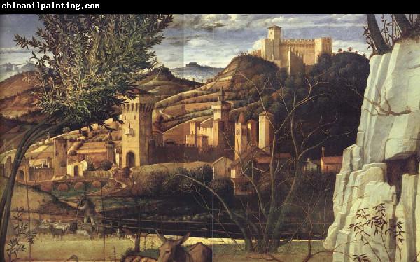 BELLINI, Giovanni Details of St.Francis in the desert