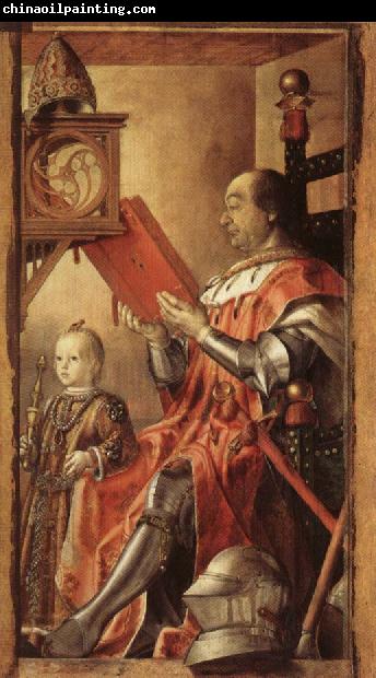 BERRUGUETE, Pedro Federico da Motefeltro,Duke of Urbino,with His Son Guidobaldo