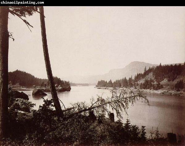 Carleton E.Watkins Vue du fleuve Columbia et de la chain des Cascades