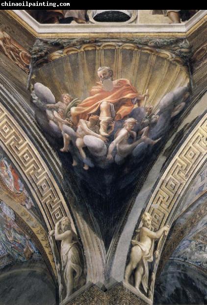 Correggio Pendentives depicting Saint Thomas,Saint Bernard,and Saint John