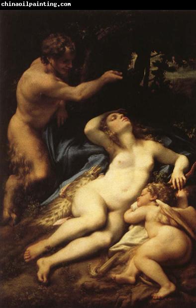 Correggio Venus and Cupid with a Satyr