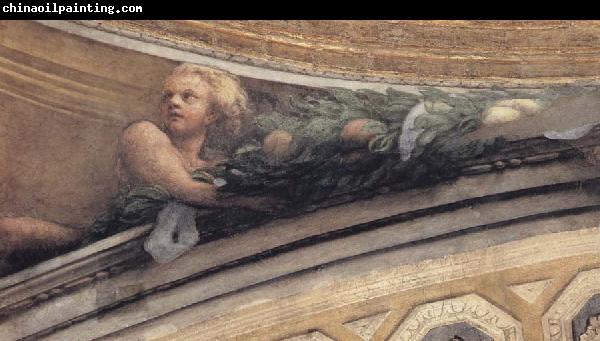 Correggio Detail of the putto to the side of the pendentive with Jerome and Matthew