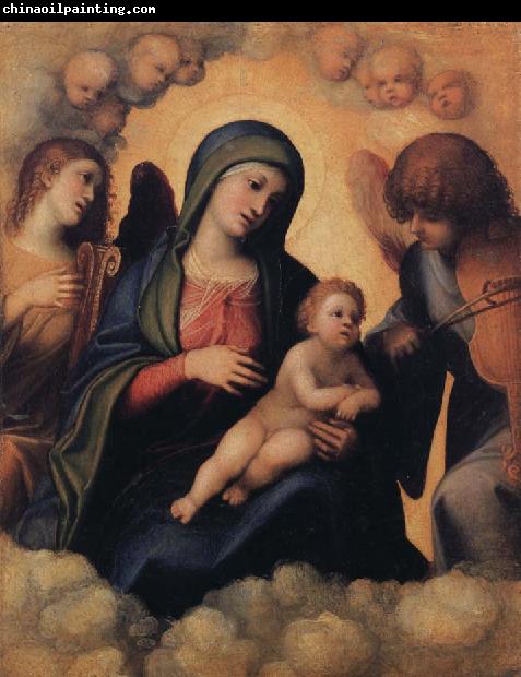 Correggio Madonna and Child with Angels playing Musical Instruments