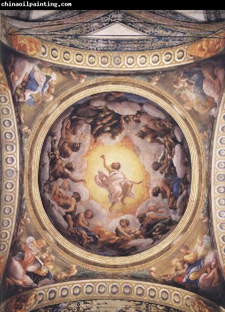 Correggio Vision of Saint john on the Island of Patmos,cupola