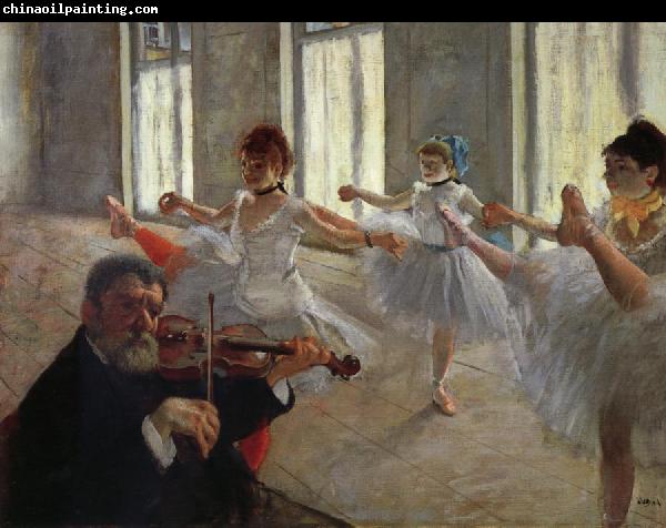 Edgar Degas The Rehearsal