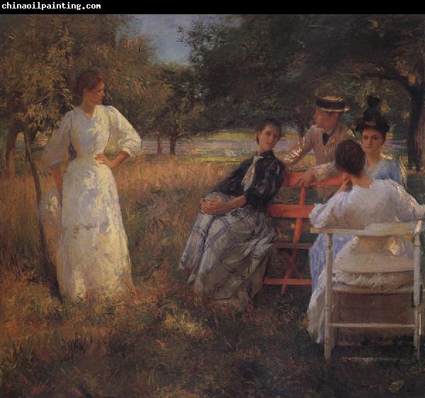 Edmund Charles Tarbell In the Orchard