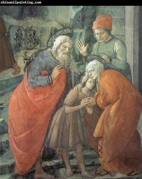 Fra Filippo Lippi Details of St John beids farewell to his parents