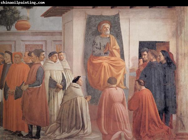 Fra Filippo Lippi Masaccio,St Peter Enthroned with Kneeling Carmelites and Others