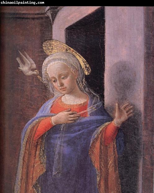 Fra Filippo Lippi Details of the Virgin Annunciat