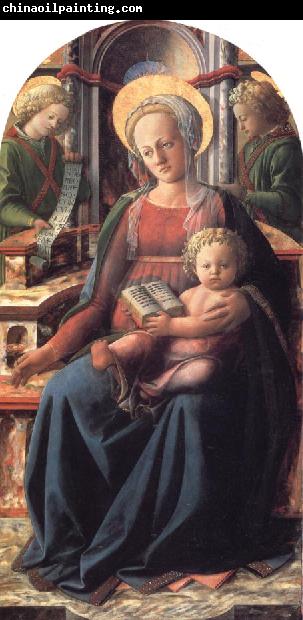 Fra Filippo Lippi Madonna and Child Enthroned with Two Angels