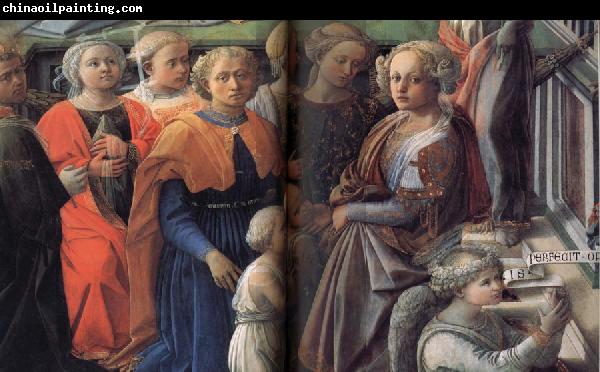 Fra Filippo Lippi Details of The Coronation of the Virgin