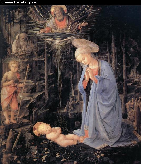 Fra Filippo Lippi The Adoration of the Infant Jesus