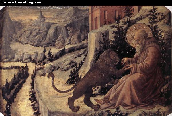 Fra Filippo Lippi St Jerome and the Lion