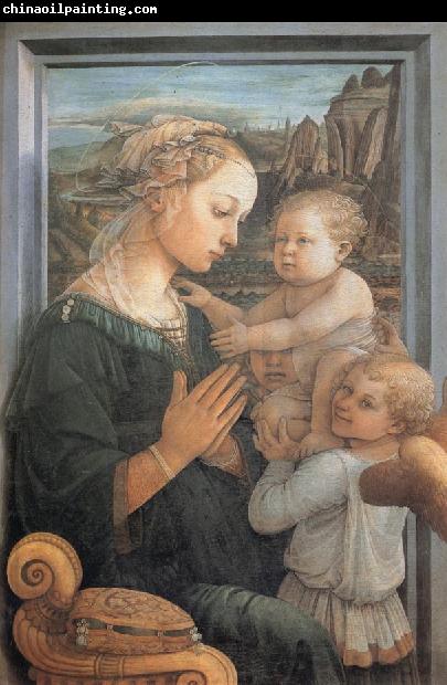 Fra Filippo Lippi Madonna and Child with Two Angels,