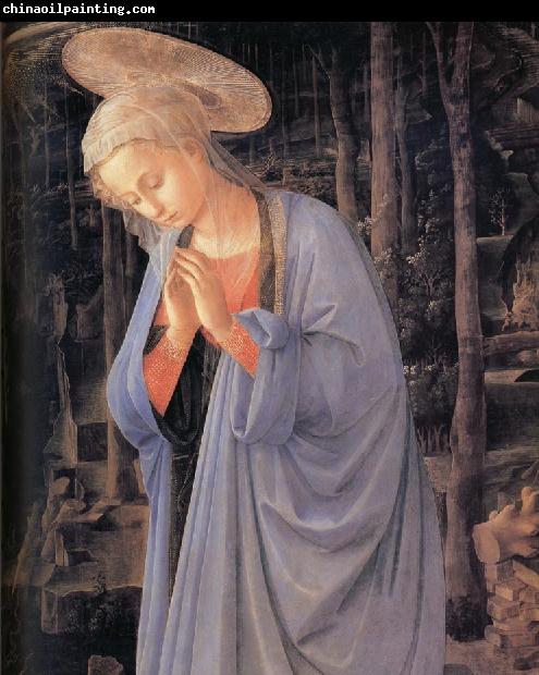 Fra Filippo Lippi Details of The Adoration of the Infant Jesus