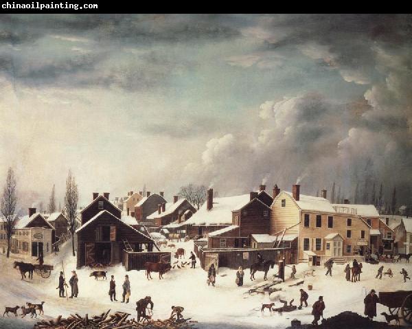 Francis Guy Winter Scene in Brooklyn