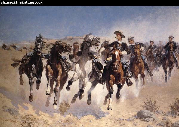 Frederic Remington Dismounted:The Fourth Trooper Moving the Led Horses