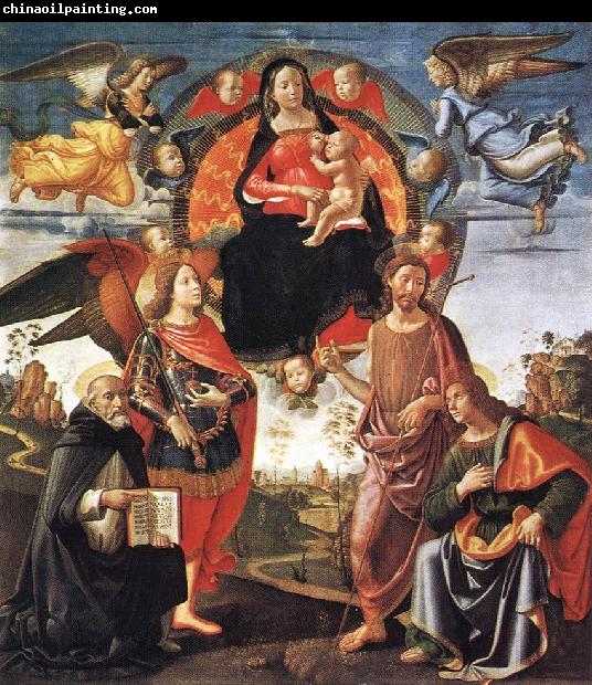 GHIRLANDAIO, Domenico Madonna in Glory with Saints